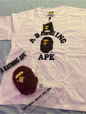 BAPE T‑Shirt in Light Pink